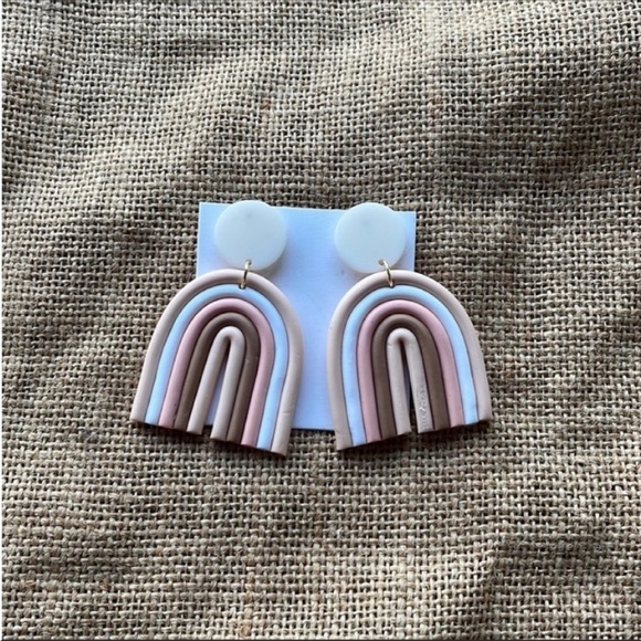 Boho bohemian Rainbow neutral colors Fall New Earrings New In Style - Picture 1 of 7
